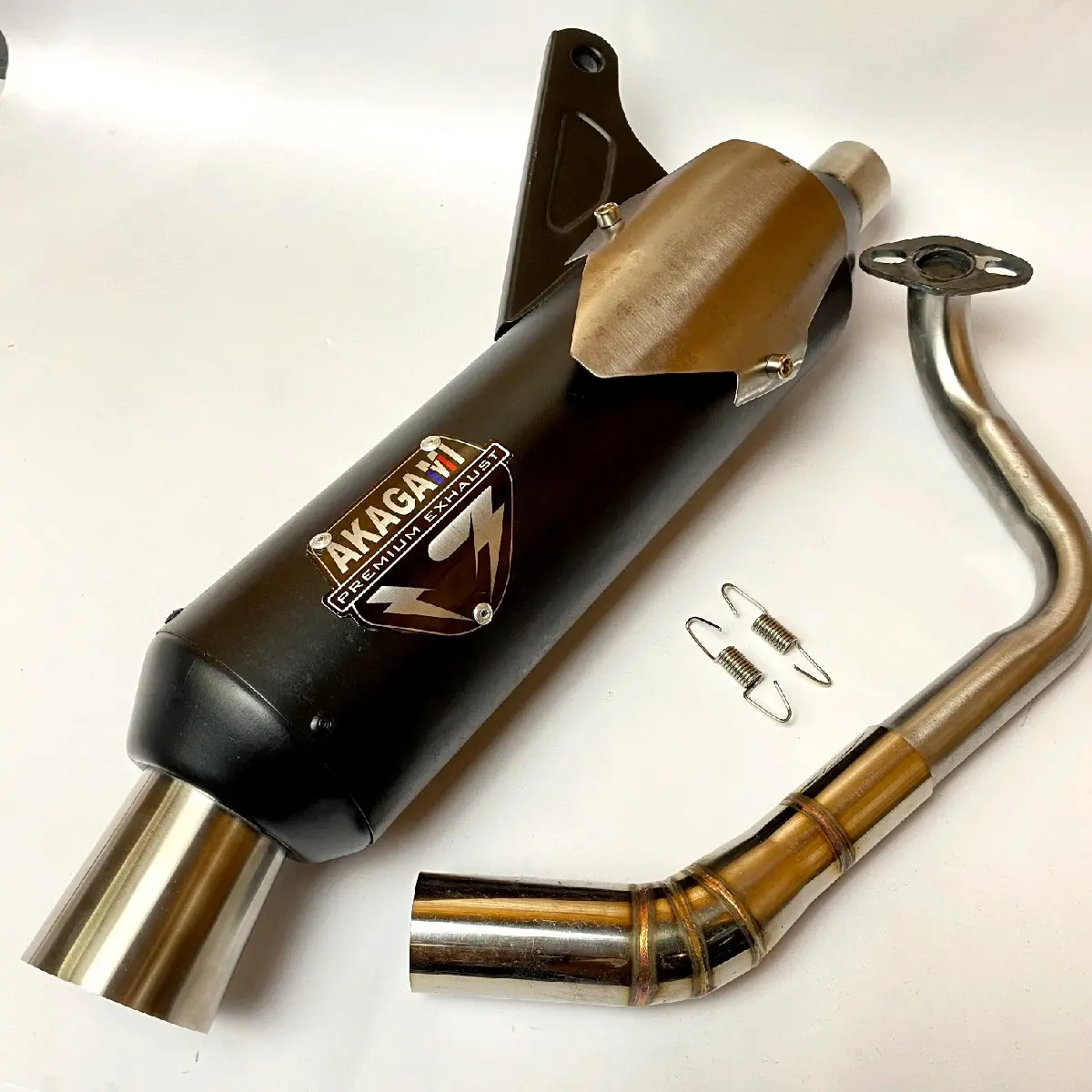 KNALPOT KONDOMAN SARANGAN BOR ORIGINAL AKAGAMI INLET 38 Motorcycle Asli Kendaraan