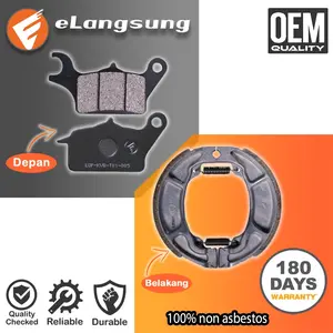 eLangsung Kampas Rem Beat Vario Scoopy Spacy Depan Set Belakang - GARANSI 180 HARI