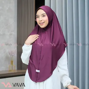 VAVA Hijab - Hijab Instan Bergo Syria Malay Jilbab Polos Kekinian M L XL