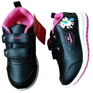 Sepatu sekolah anak perempuan sneaker ANDO unicorn 29-31 PAUD TK SD
