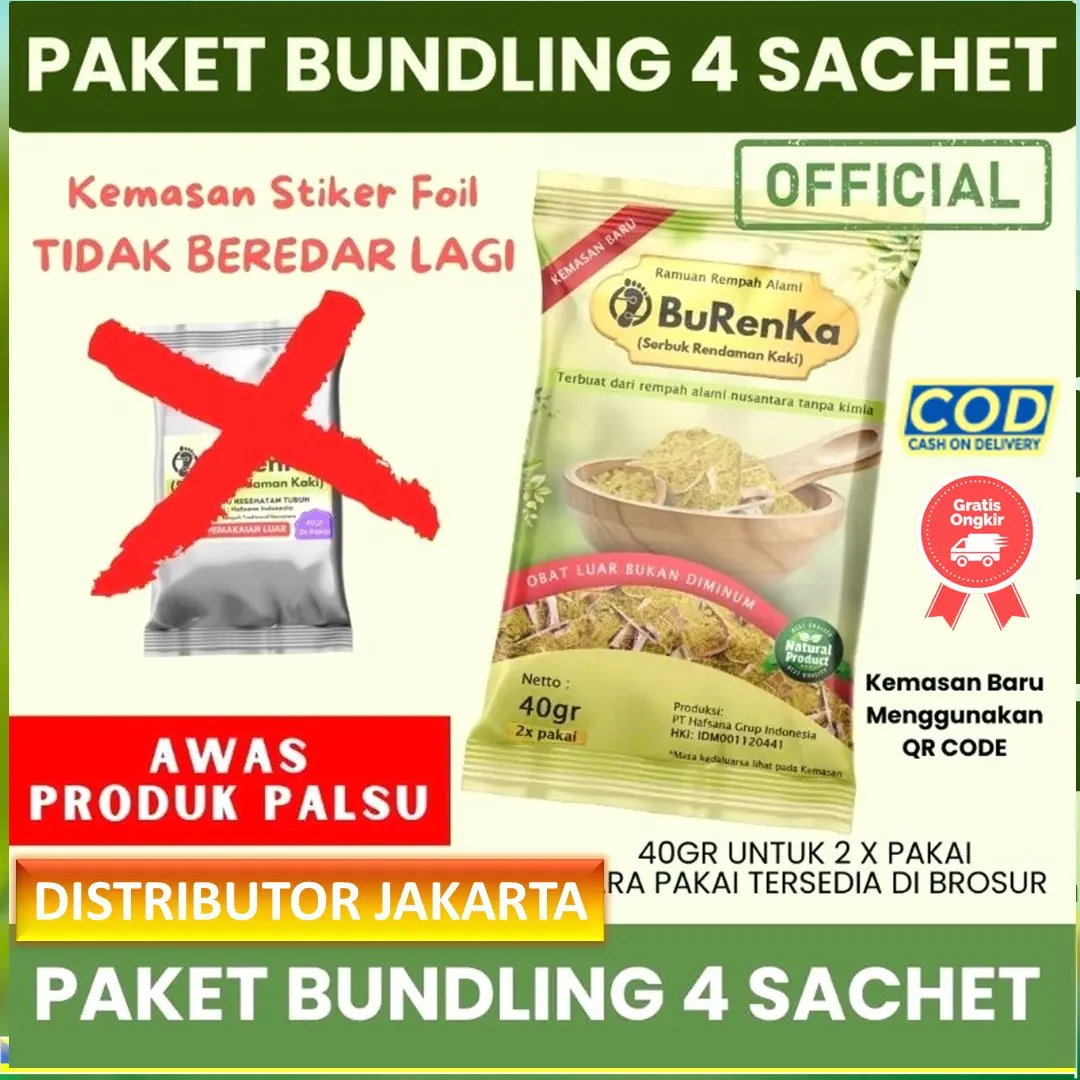 [ BISA COD BELI 2 GRATIS 2] BuRenKa ORIGINAL Ramuan Serbuk Rendaman Kaki Asli | BuRenKa Herbal Detok dalam tubuh Kesemutan Sakit Pinggang Susah Tidur Herbal Tradisonal ORIGINAL Official Store