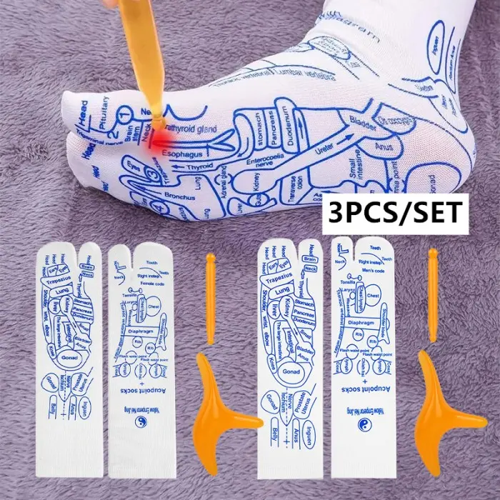 Kaos Kaki Pijat Akupuntur Massage Socks Therapy Pijat Terapi Titik Refleksi 6