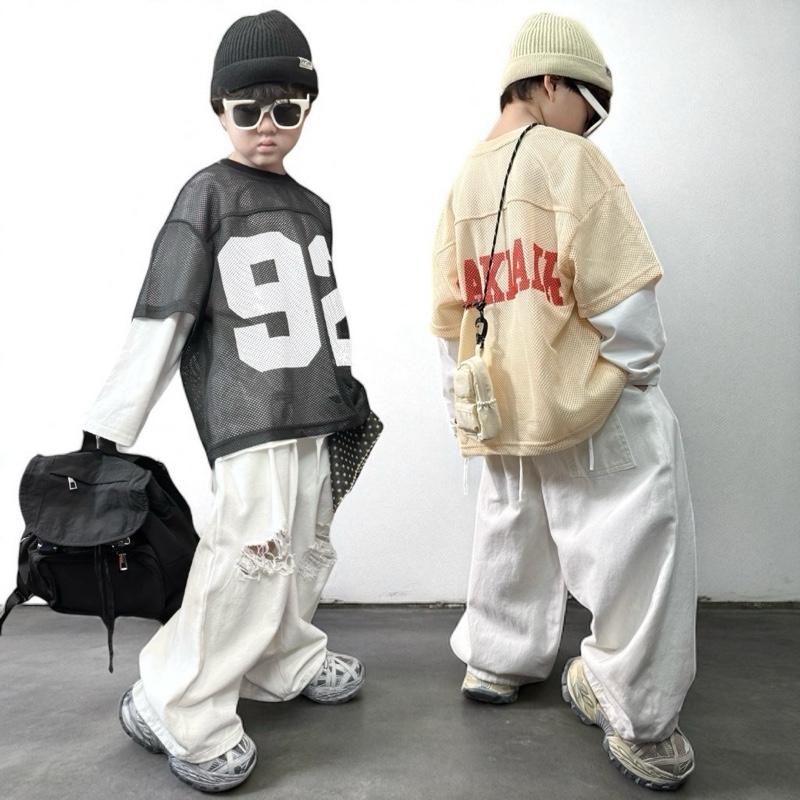 5115 - Áo lưới PHOM TO cộc tay dạng lưới số 92 có 2 màu cho bé trai và bé gái.