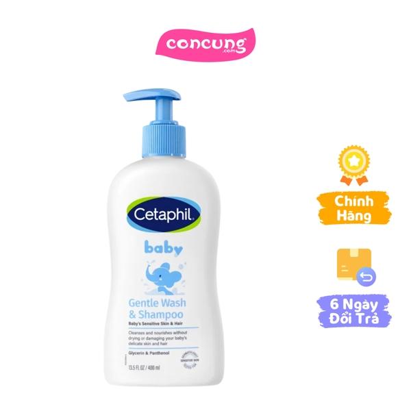 Sữa tắm gội cho trẻ em (Cetaphil Baby Gentle Wash&Shampoo) 400ml