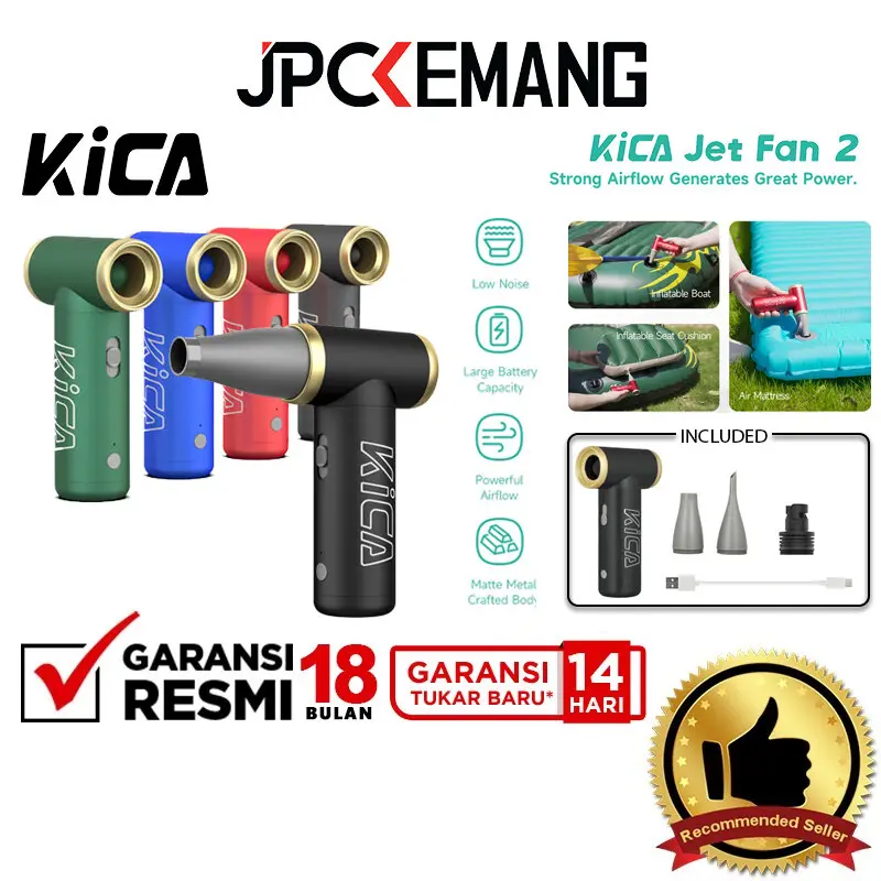 Kica JET FAN Gen 2 Turbo Fan Mini Portable JetFan 2 Garansi Resmi 0