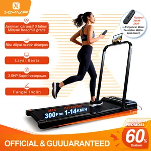 XMVP Incline Treadmill   Garansi 10 Tahun Treadmill Elektrik Lipat   Walking Pad Fitness   Kecil dan Dapat Dilipat  Alat Fitness Dalam Rumah Super Senyap   Kecepatan 1-14 km/jam   Tersedia Empat Model  Kapasitas Beban 300 pon