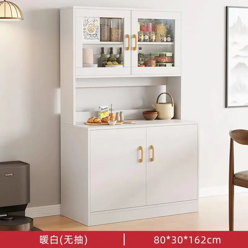 White Sideboard Cabinet Modern Simple Integrated Wall Tea Cabinet Kitchen Ultra-Thin 30cm Wide and Narrow Storage Cabinet LockerSideboard Cabinet Living Room Wall Modern Simple Home European Restaurant Cupboard Kitchen Storage Cabinet Locker