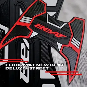 Karpet Pijakan Kaki Honda Beat Deluxe Street CBS ISS ESP 2020-2024 Full Karet Gold Sporty - Motor