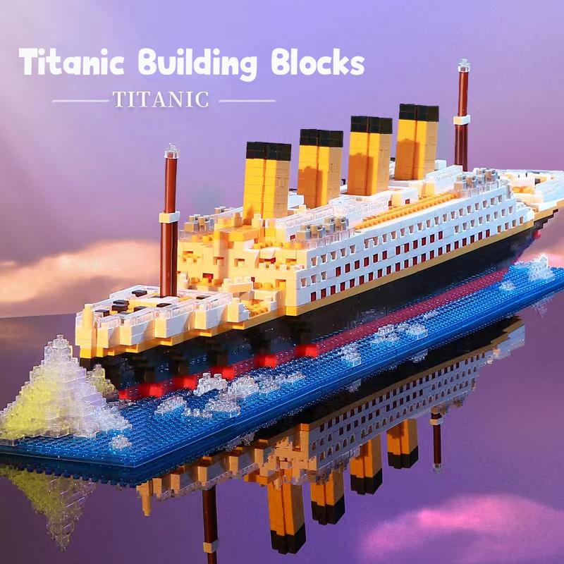 Product Introduction of Titanic Ship Model Building Blocks Classic Large Ship Assembled Toys for Boys transformers toys resin anime toy car mofusand blind icebreaker toy car magnetic tiles sis diecast blind box hongli big panda wooden cup noodle customizable car deal dough 3