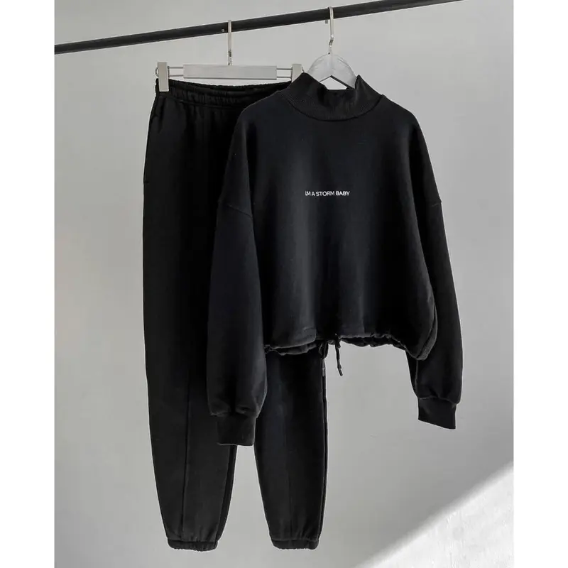 ONE SET JOGGER SWEATER I AM A STROM BABY TERBARU | SET WANITA SETELAN 2