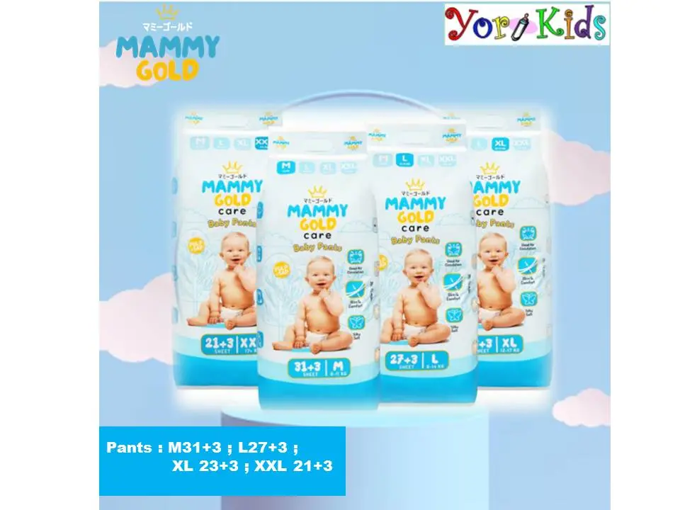[1 PACK] MAMMY GOLD CARE Baby Pants Diapers Celana