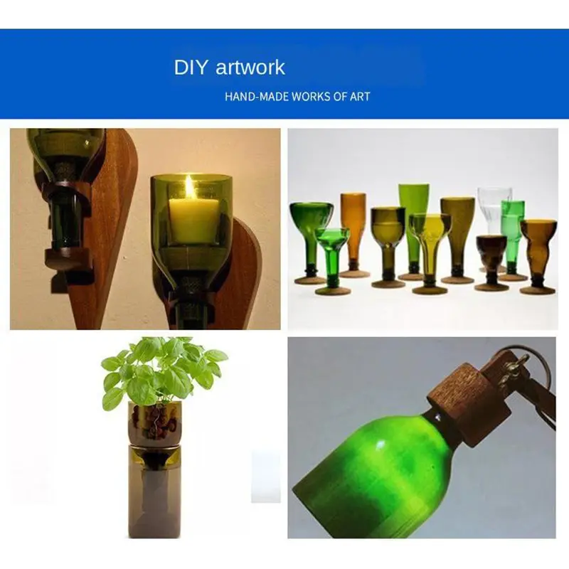 Dụng Cụ Cắt Kính, Tự Làm, Để Cắt Rượu, Bia, Phụ Kiện Dụng Cụ Cầm Tay 3 Màu Có Sẵn 4