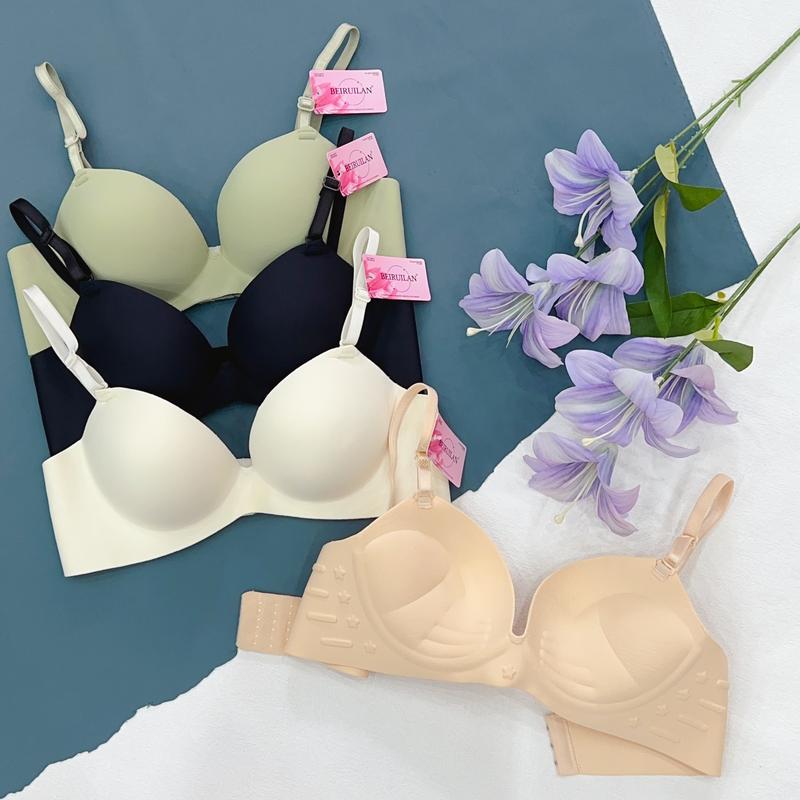 Combo 3 áo áo ngực không dây chống tụt nâng v1 độn dày 5cm áo lót su không gọng nâng áo ngực mút dày