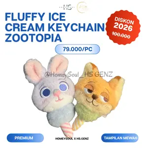 Fluffy Ice Cream Keychain Zootopia