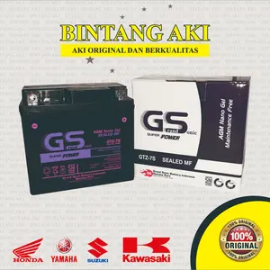 Aki KLX 150 GTZ7S Aki Kering 12V 7AH untuk Motor Motorcycle - Grand Sonic
