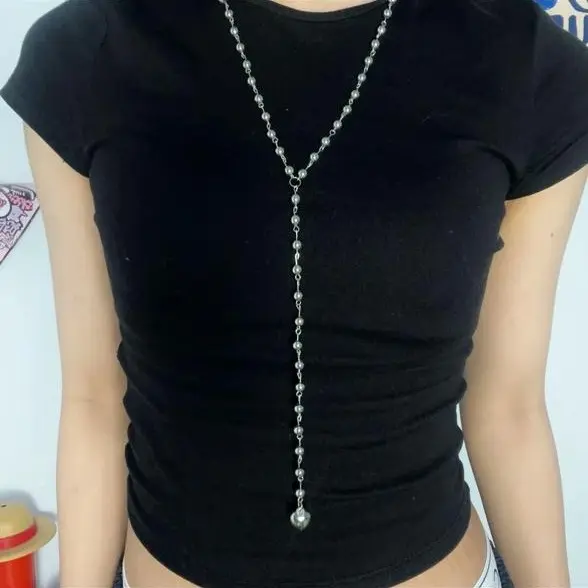 KALUNG VINTAGE Y2K PRIA DAN WANITA KEKINIAN PANJANG KALUNG 80CM