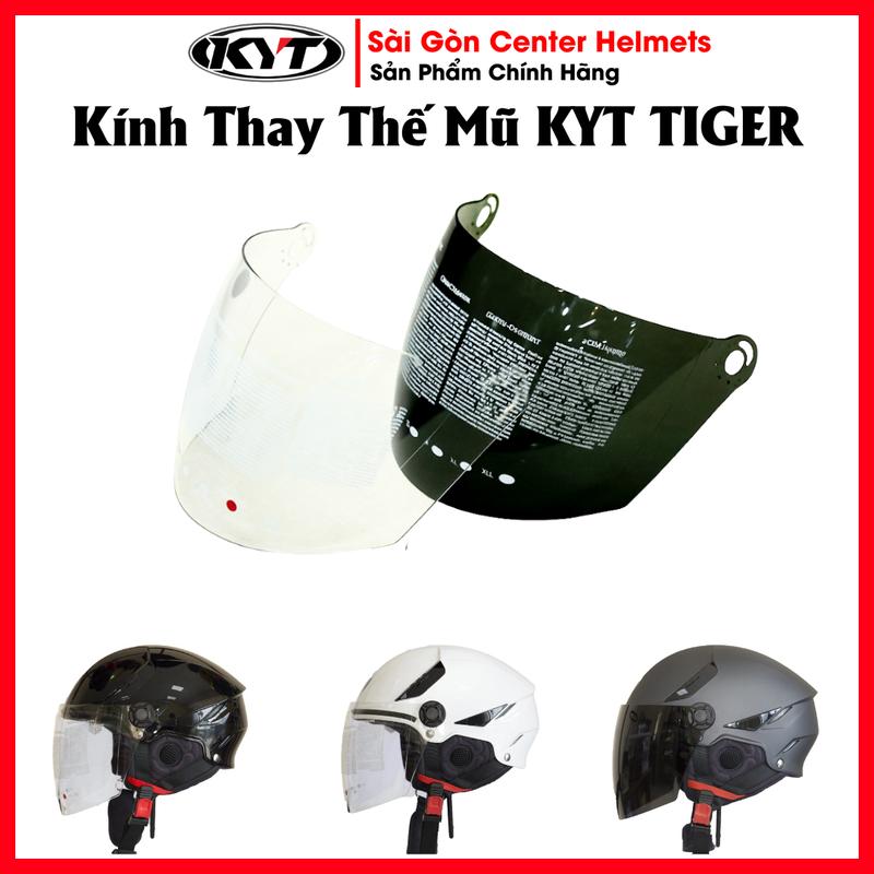 Kính Thay Thế Mũ Bảo Hiểm KYT 1 2 Tiger - Hàng Chính Hãng Không kèm mũ Helmet Helmet
