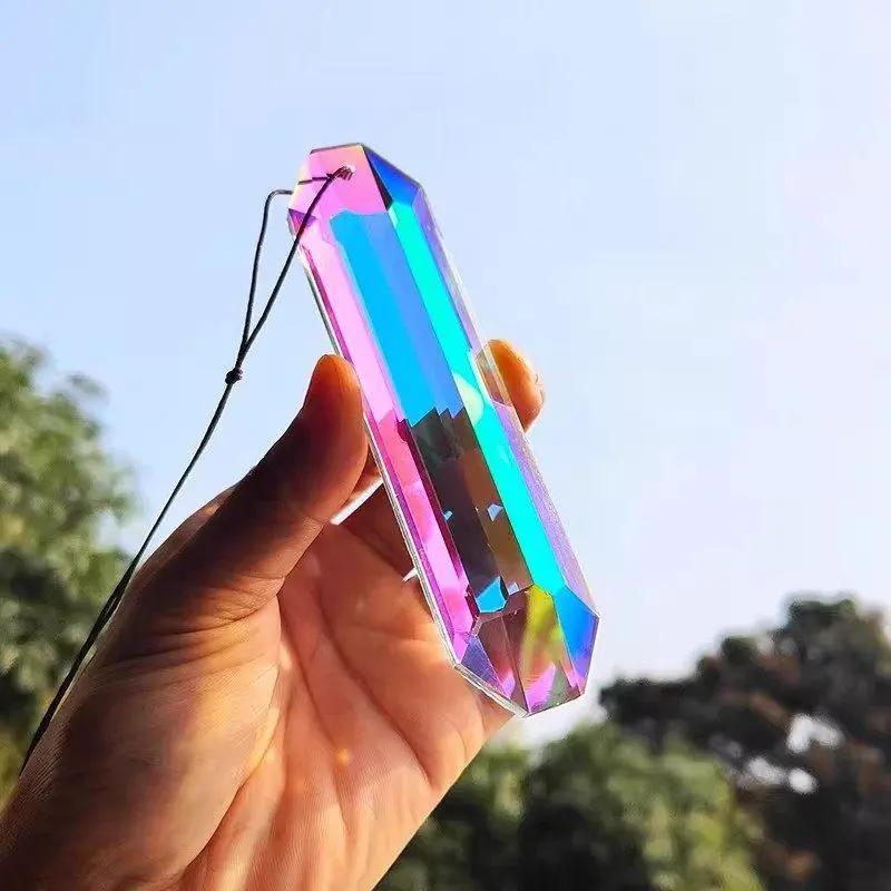 Thời trang đầy màu sắc pha lê suncatcher lăng kính trang trí cầu vồng Maker cửa…