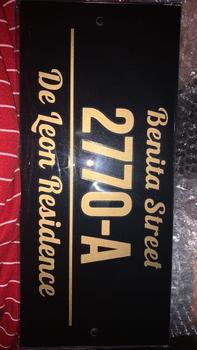 Product Review of 9.5 X 4.3 inches HOUSE NUMBER PLATE ACRYLIC HOME SIGN ADDRESS PLATE SIGNAGE Decor Water Proof from J**n 0