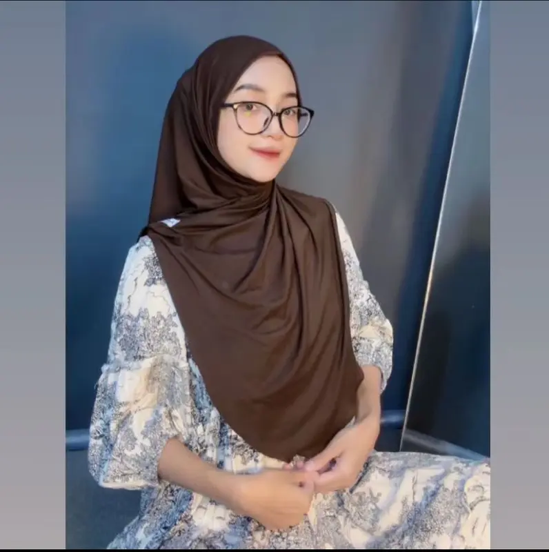 By Assalam - 88RB Dapat 7pcs terbaru paker uaha Bergo hamidah non pet tanpa ped bergo jisso olivia oval  jersey premium grosir Hijab Simple Nyaman Panjang Kerudung Instan Casual 4