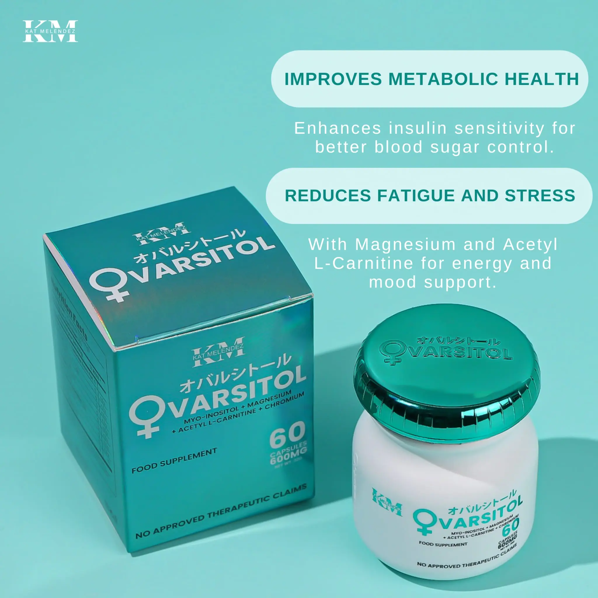 KM Ovarsitol 600mg (Myo-Inositol, Magnesium, Acetyl L-Carnitine, Chromium)  60 capsules - TikTok Shop Philippines
