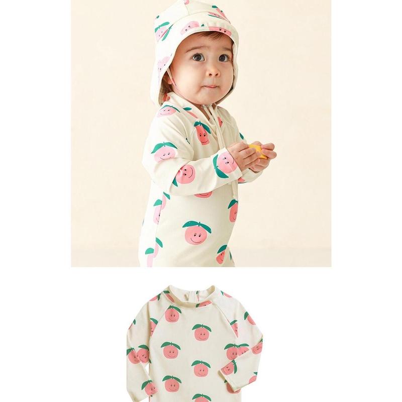 Product Introduction of Children's Boys and Girls Long Sleeve Sun Protection 1 7 Years Old Swimsuit Surfing Suit Infants Baby Swimming 21