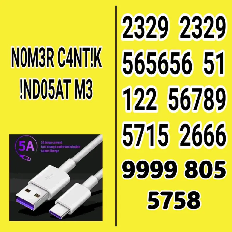 N0c4n !nd05at m3 Kabel Data Kuning Fast Charging 0