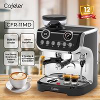 Gambar Cafeler Espresso Machine 2 Heater System 58MM Mesin Semi Komersil Dual Display, Grinder Built-in, Steam Wand Latte Art - Beige dari Cafeler Kota Administrasi Jakarta Utara 1 Tokopedia