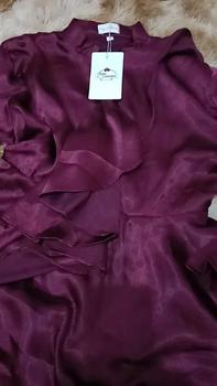 Product Review of MARSYA TOP BAJU ATASAN WANITA BAHAN SHIMMER MODEL TRENDY DENGAN KARET TANGAN DAN RISLETING DADA from K**a 1