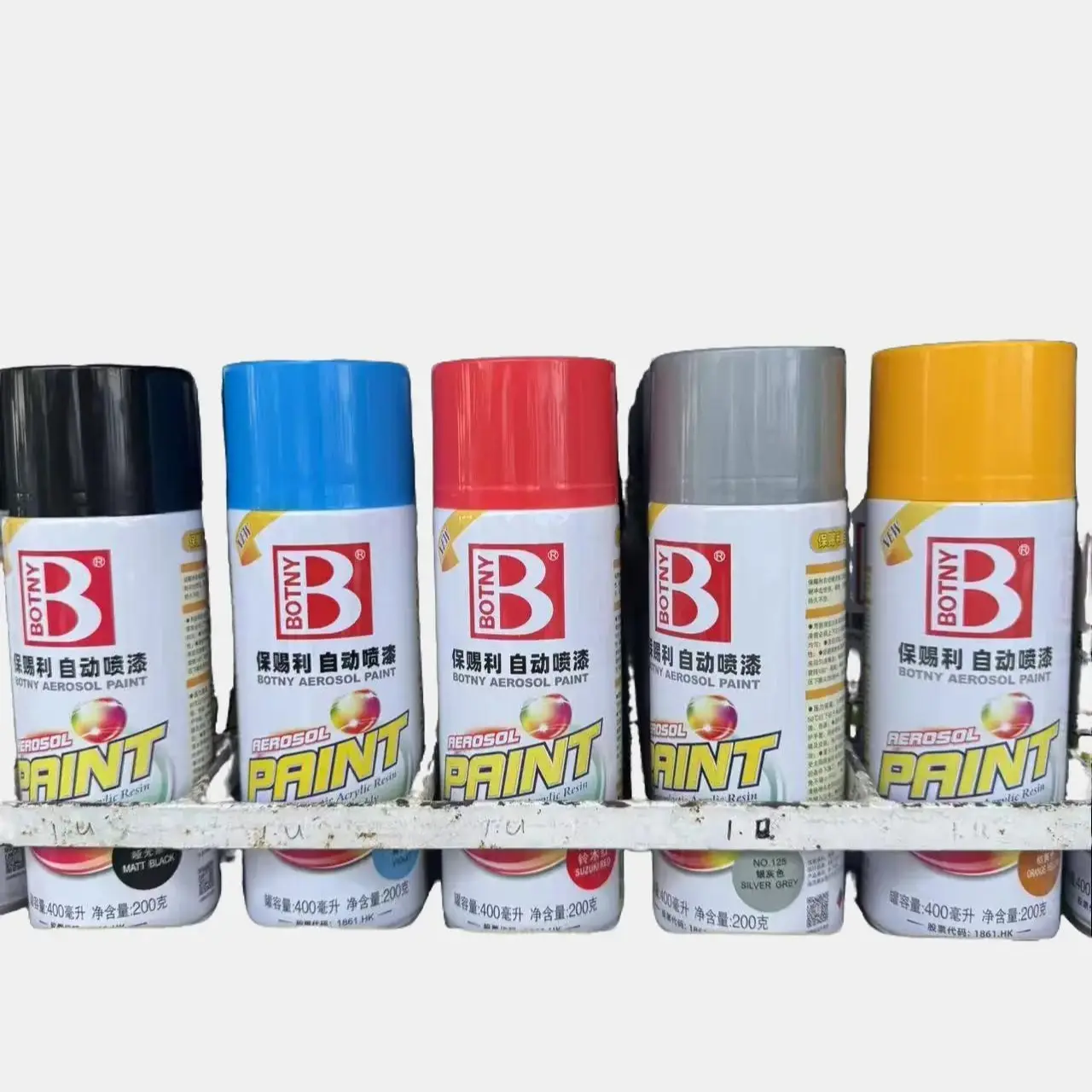 4 pcs Bundle Botny Spray Paint for Long-Lasting Coverage