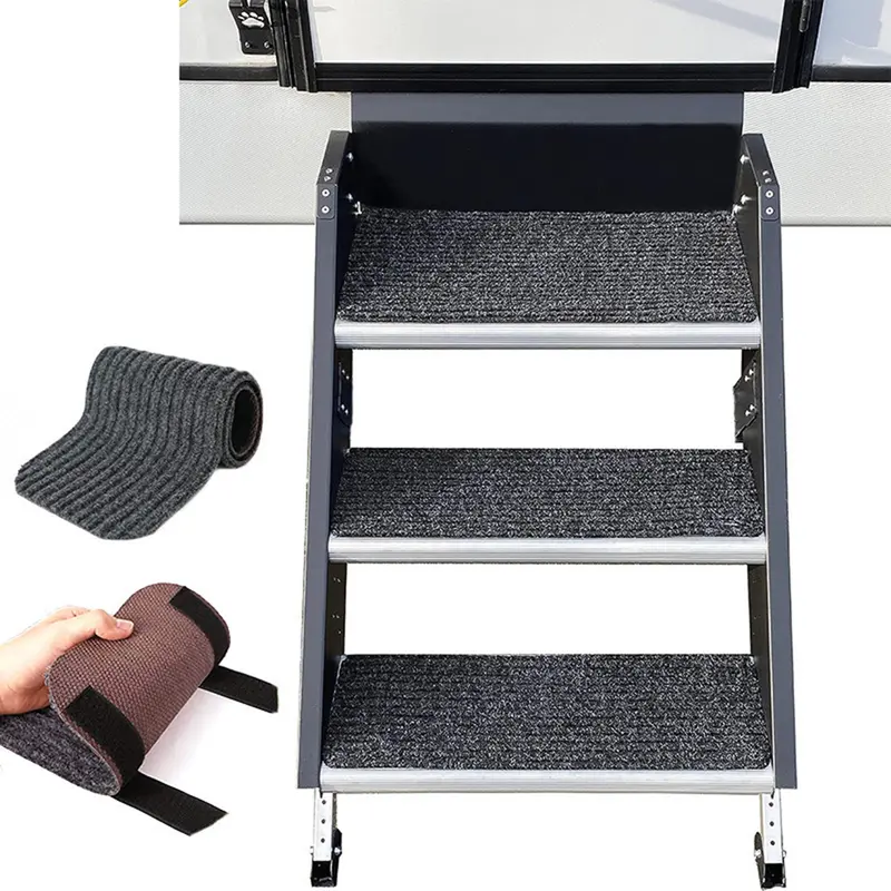 RV Step Covers RV Stair Covers RV Accessories Non Slip Camper Step Covers RV Step Rug Waterproof Essential RV Step Carpet 0