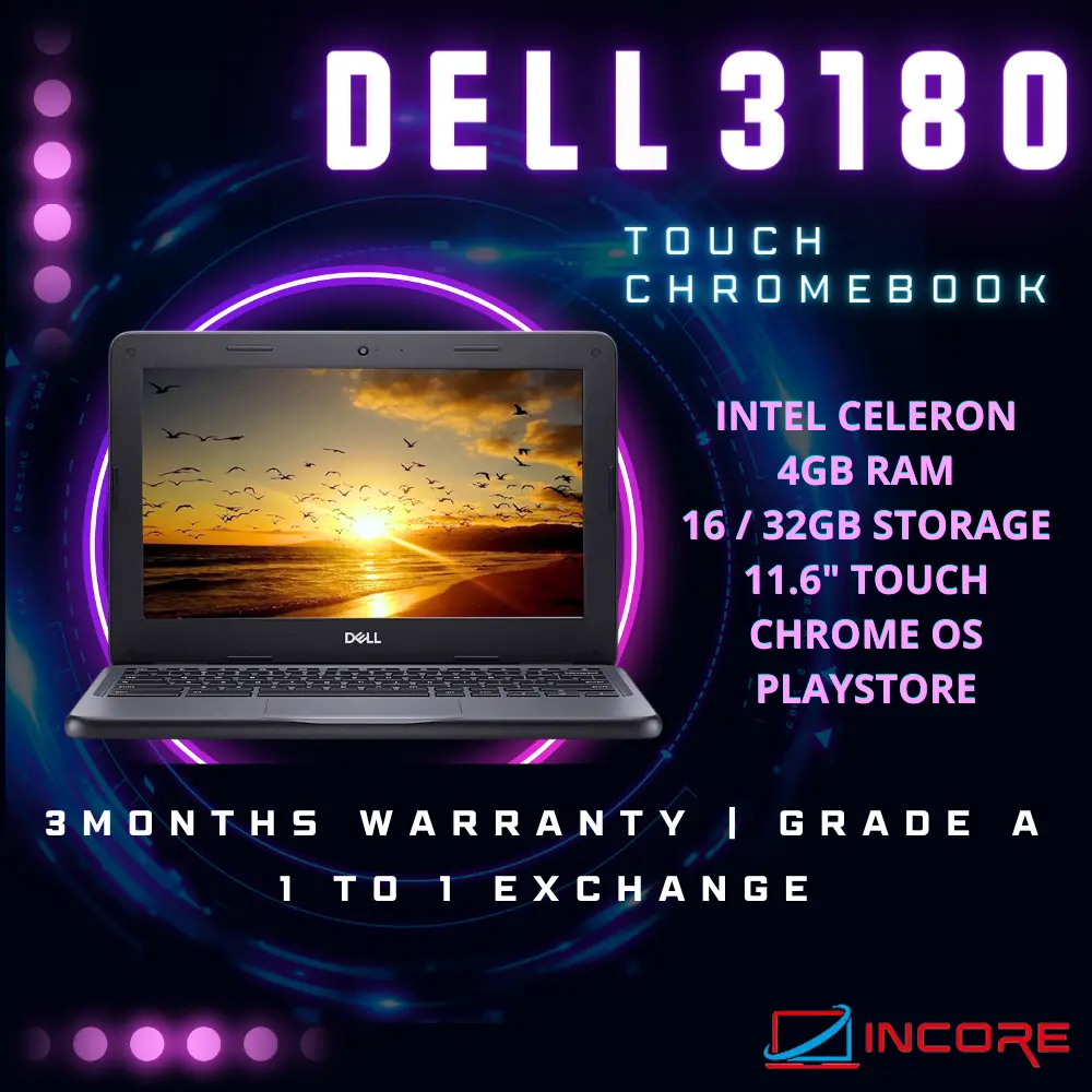 3180 Chromebook Intel N3060 Processor 4GB Ram 16GB/32GB Storage