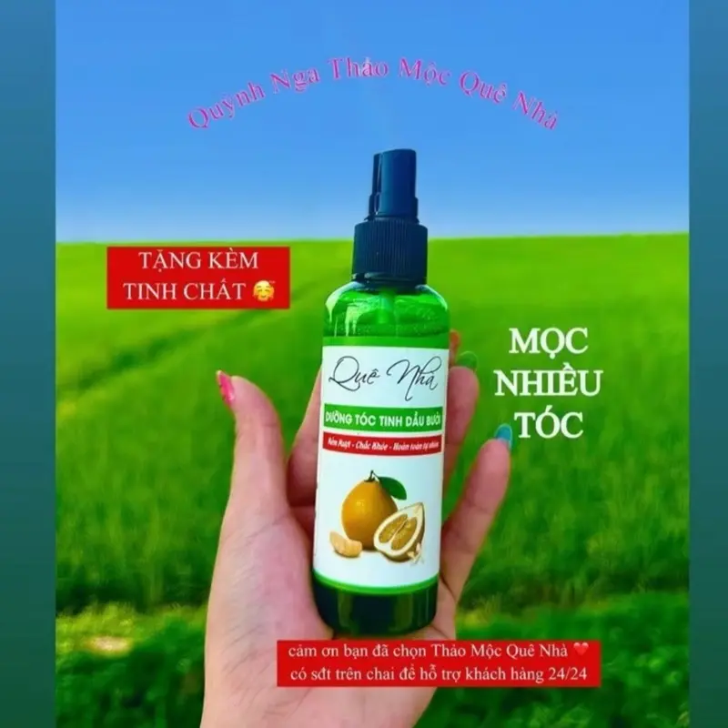 XỊT BƯỞI QUÊ NHÀ HỖ TRỢ MỌC NHIỀU TÓC