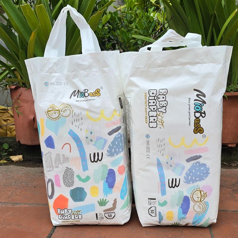  Bỉm Miobus  combo 2 bịch 100 miếng bỉm quần  cao cấp form bo mông chống tràn màng 5D chống hăm Cho Bé bỉm  miobuss 