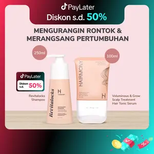 [BUNDLE EDITION] Hairmony Revitalocks Shampoo - mencegah kerontokan 250ml + Hairmony Voluminous & Grow Scalp Treatment Hair Tonic Serum 100ml