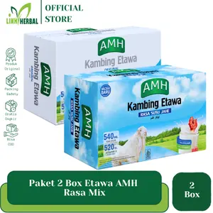 PAKET 2 BOX ETAWA AMH Rasa Original Dan Jahe I Susu Kambing Etawa AMH Bubuk