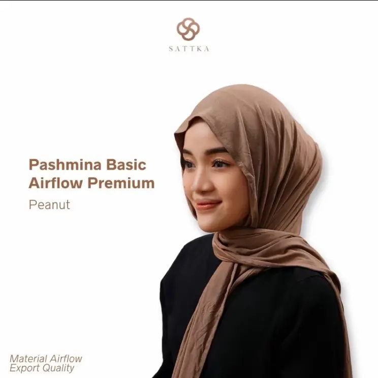 Pashmina Airflow Premium Sattka / Adem lentur Ringan 2