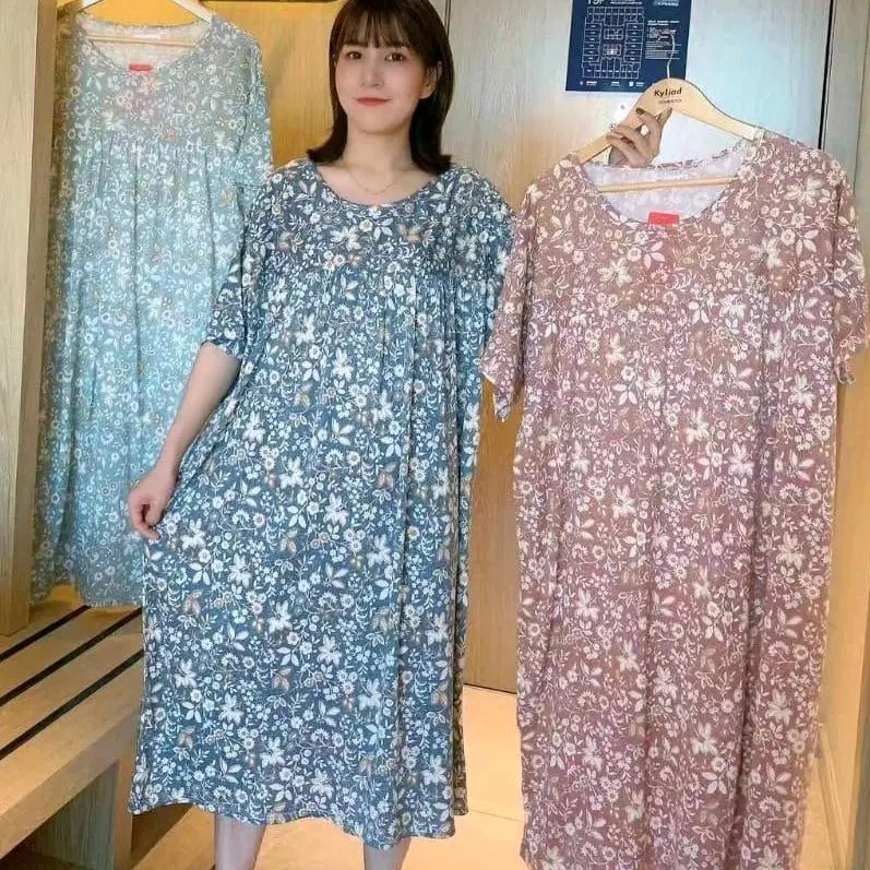(Part 2)Daster kerut jumbo XXXL daster motif