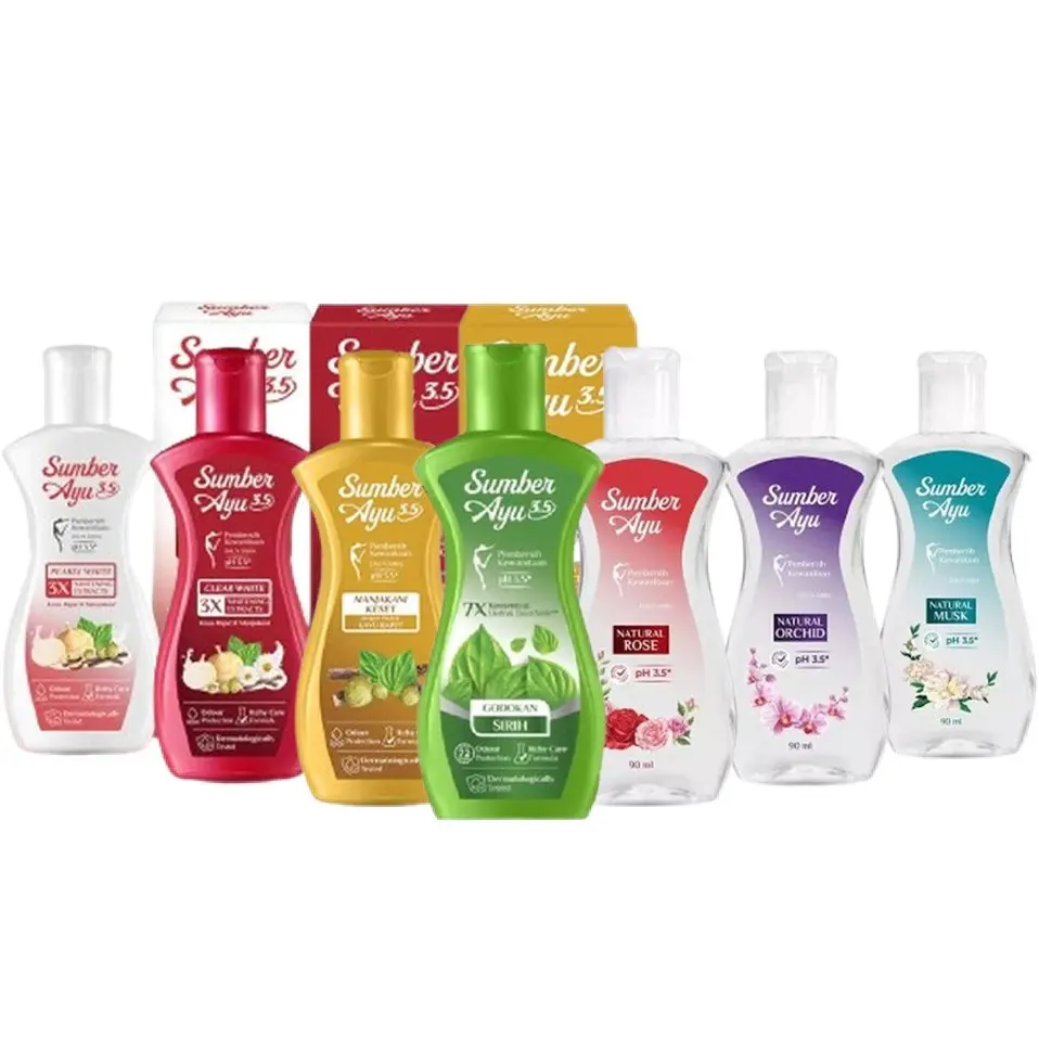 SUMBER AYU - FEMININE HYGIENE WASH SERIES 50 90 200 ml Pembersih Area Kewanitaan Clear White Pearly Manjakani Keset 3x