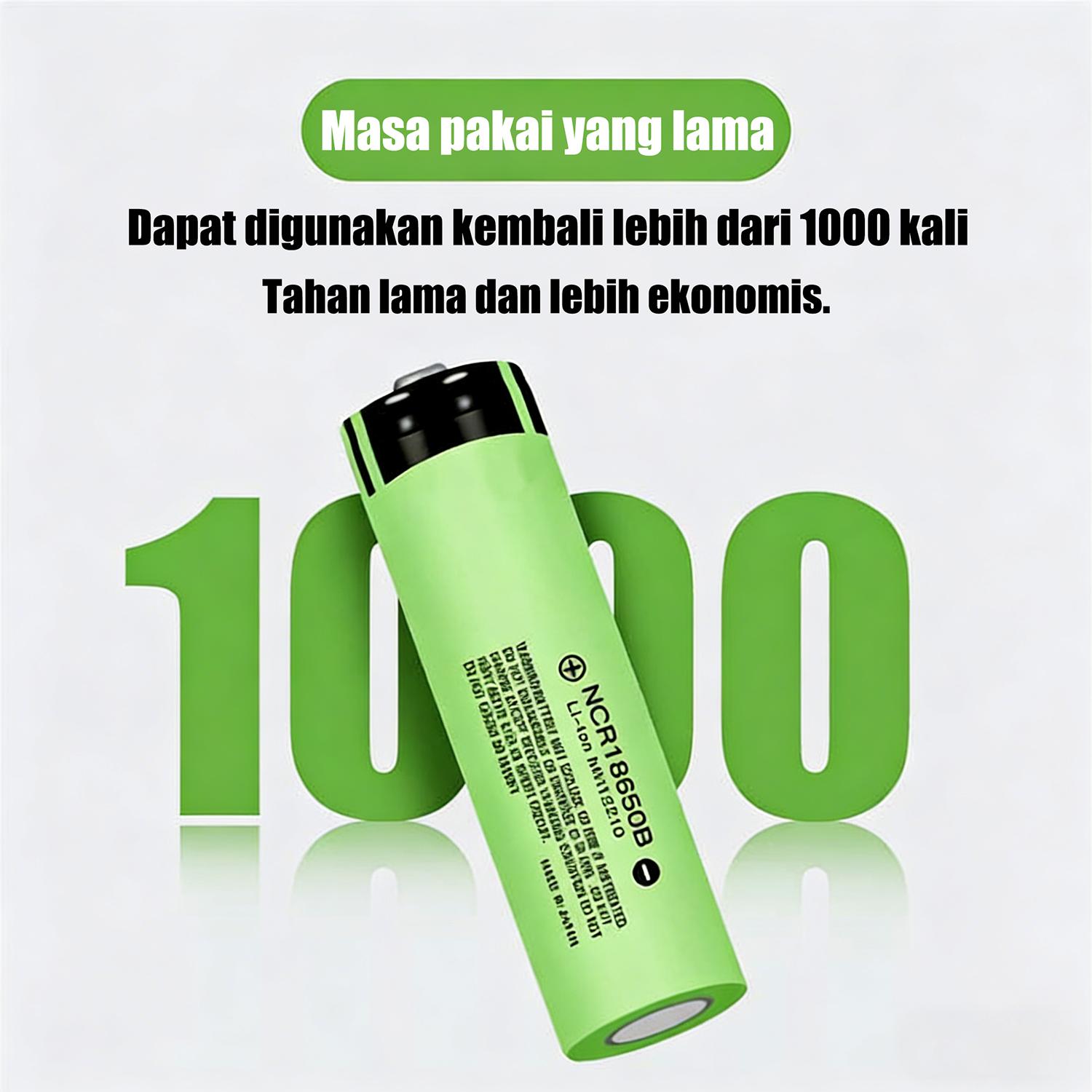 18650 baterai isi ulang - Tahan Lama Kapasitas Tinggi Cocok untuk senter, kipas kecil, power bank, radio, dan paket baterai 18650 baterai isi ulang - Tahan Lama Kapasitas Tinggi Cocok untuk senter, kipas kecil, power bank, radio, dan paket baterai