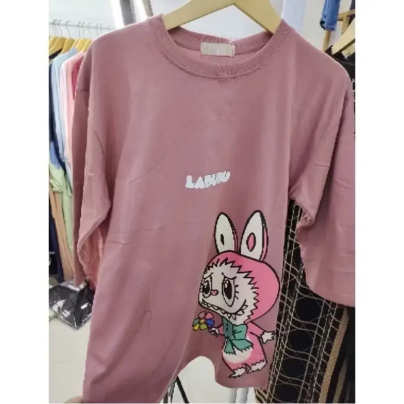 ￼ATASAN LABUBU TERBRU  BELAH SAMPING BAHAN COMBED25s Kaos 4