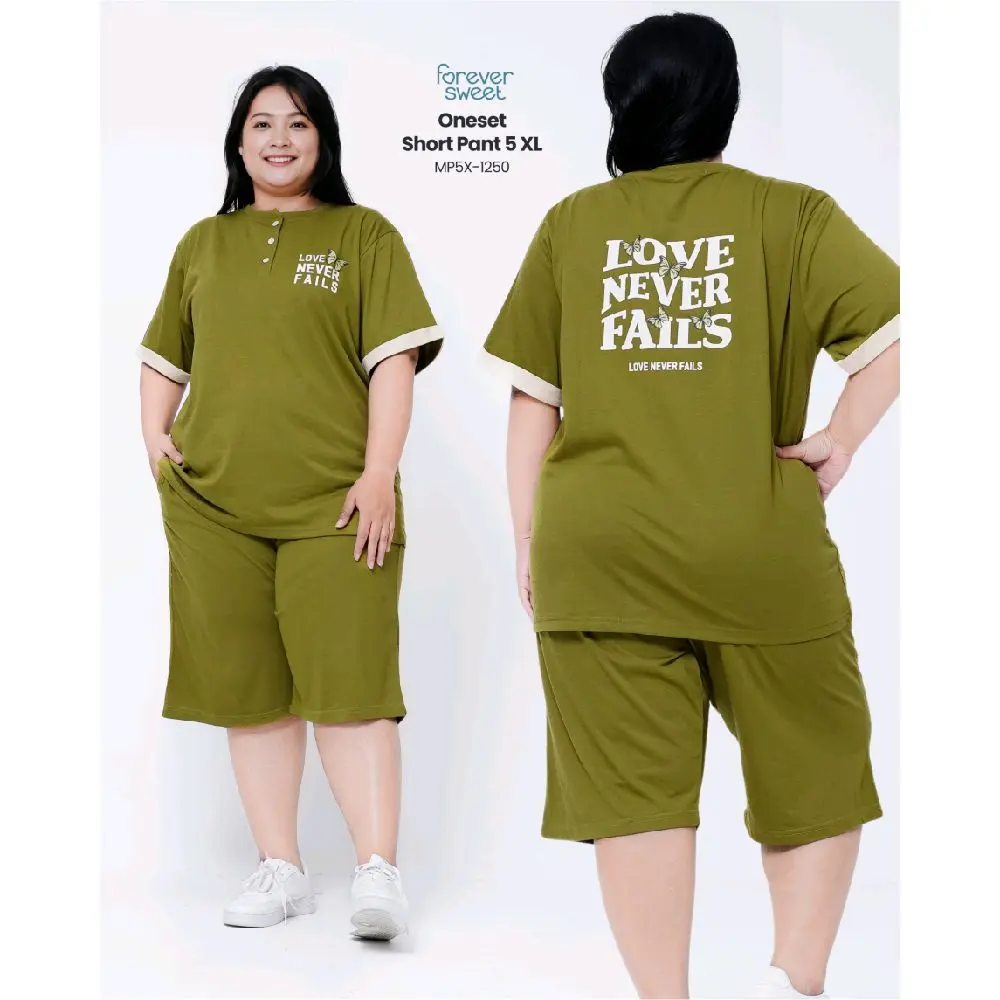 FOREVER SWEET BAJU TIDUR PENDEK JUMBO 5XL