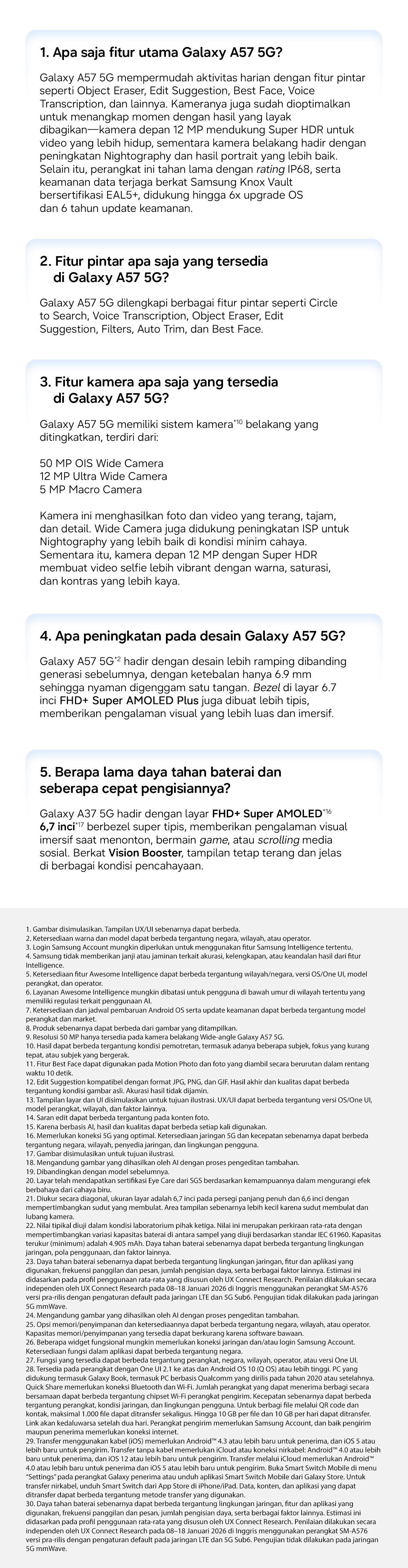 Samsung Galaxy A57 5G 12/256GB  | Hp AI | IP68 | 5000 mAh