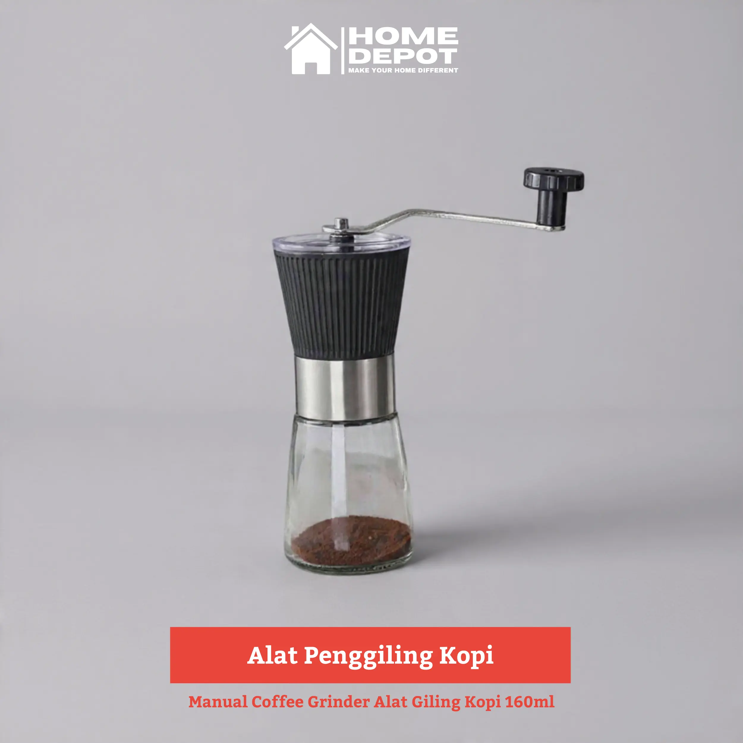 Penggiling Kopi Manual Coffee Grinder Alat Giling Kopi 160ml