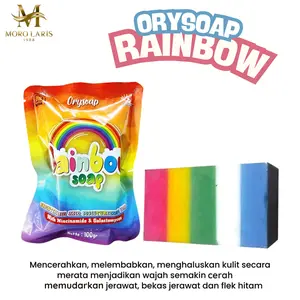 SABUN RAINBOW NASA PENCERAH TUBUH RAINBOW SOAP ORYSOAP SABUN PELANGI NASA ORIGINAL
