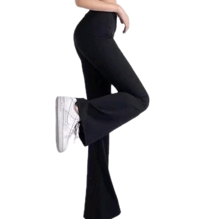  Combo 2 Quần Ống Loe Nữ Tôn Dáng Vải Co Giãn 4 Chiều 