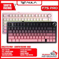 Gambar Aula F75 PRO - 75% Compact - 3 Mode - Gaske Mount - RGB - PBT Keycap - South Face - Mechanical Keyboard - GRADIENT GREY dari Rumah Keyboard Kota Administrasi Jakarta Barat 3 Tokopedia