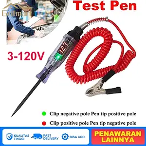 Tespen Digital DC Multifungsi Tespen Listrik Mobil Motor 3V-120V Auto Voltage Universal Digital Testpen DC