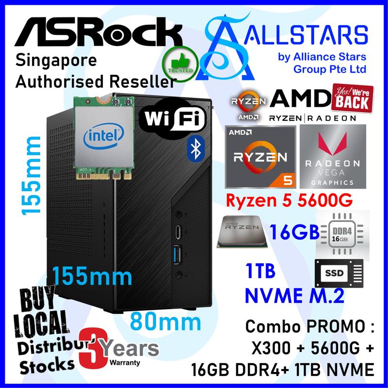 Pc Proma (ALLSTARS : Mini PC / Home & Office PC Promo) (Ryzen5 5600G+16GB+1TB ...