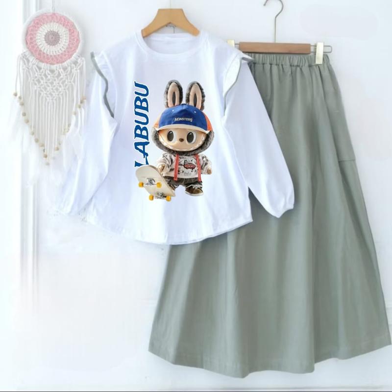 NUUR FS - LABUBU set kids terbaru bahan crinkle airflow 4